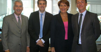 La Ministre de la famille, Claude Greff, en visite chez Petits-fils