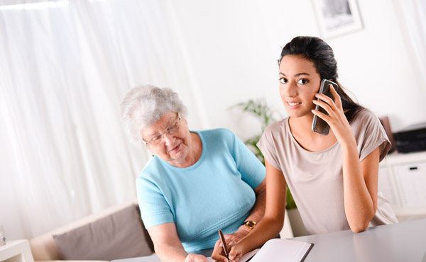 Assistance administrative pour les personnes âgées