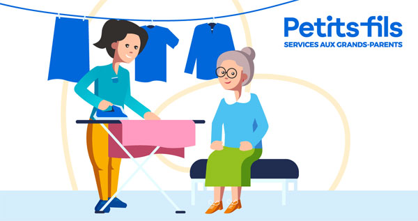 Entretien du linge d'une personne âgée par Petits-fils Entretien du linge d'une personne âgée par Petits-fils