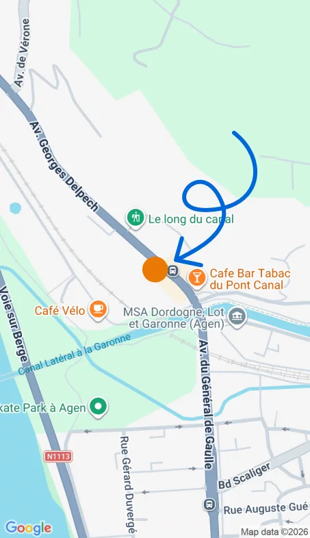 Localisation de l'agence Agence d’aide à domicile Petits-fils Agen
