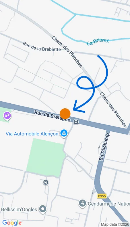Localisation de l'agence Agence d’aide à domicile Petits-fils Alençon