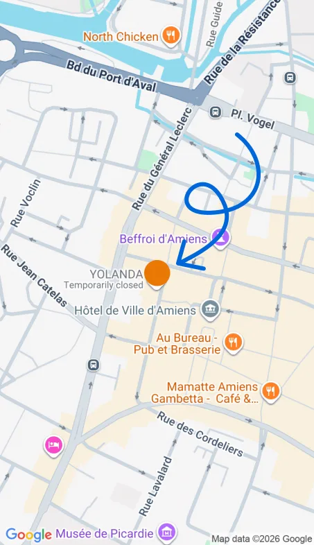 Localisation de l'agence Agence d’aide à domicile Petits-fils Amiens Centre