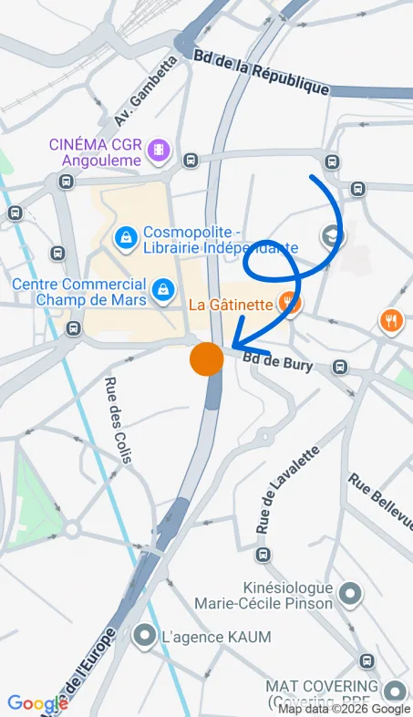 Localisation de l'agence Agence d’aide à domicile Petits-fils Angoulême