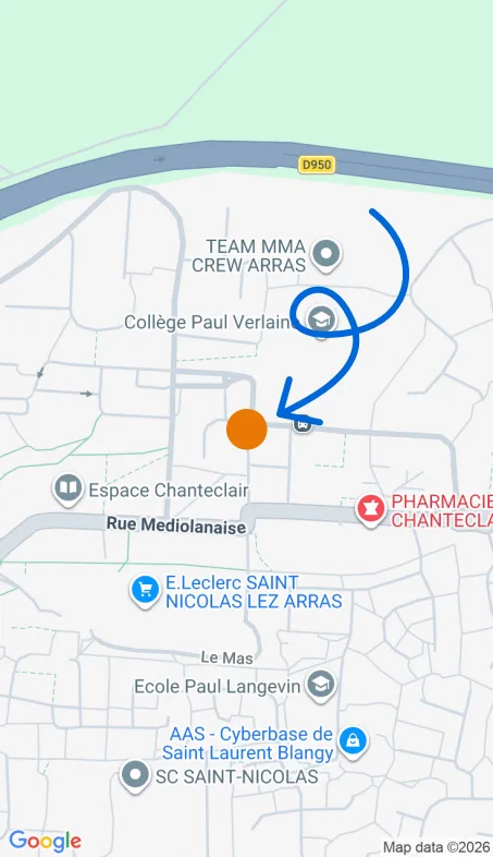 Localisation de l'agence Agence d’aide à domicile Petits-fils Arras