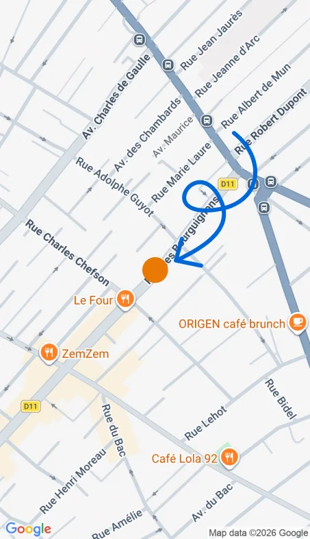 Localisation de l'agence Agence d’aide à domicile Petits-fils Asnières
