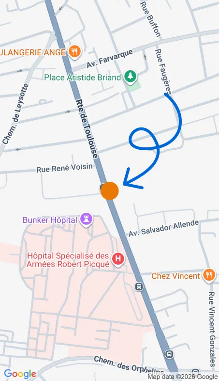 Localisation de l'agence Agence d’aide à domicile Petits-fils Bègles