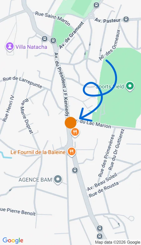 Localisation de l'agence Agence d’aide à domicile Petits-fils Biarritz