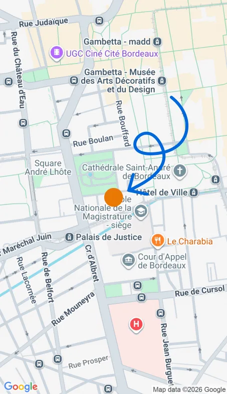 Localisation de l'agence Agence d’aide à domicile Petits-fils Bordeaux - Pey-Berland