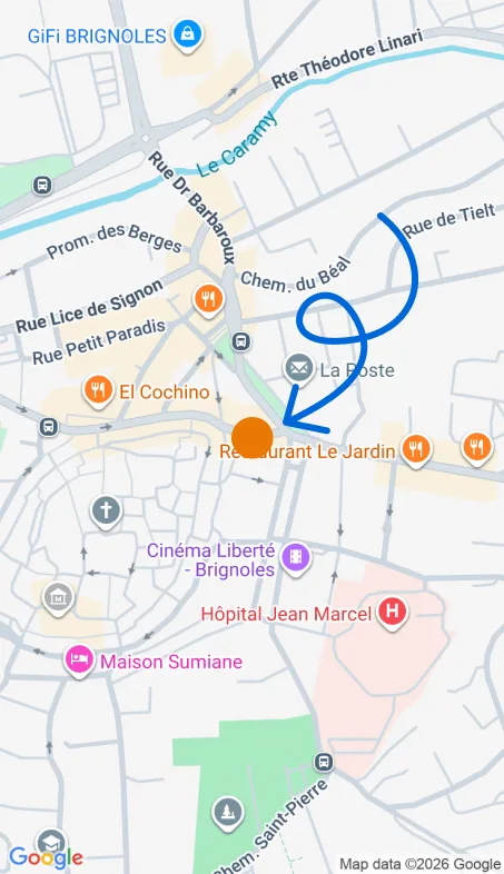 Localisation de l'agence Agence d’aide à domicile Petits-fils Brignoles - Saint-Maximin