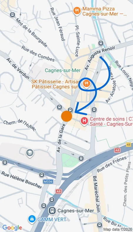 Localisation de l'agence Agence d’aide à domicile Petits-fils Cagnes-sur-Mer