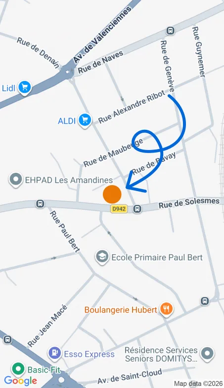 Localisation de l'agence Agence d’aide à domicile Petits-fils Cambrai