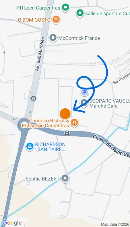 Localisation de l'agence Agence d’aide à domicile Petits-fils Carpentras