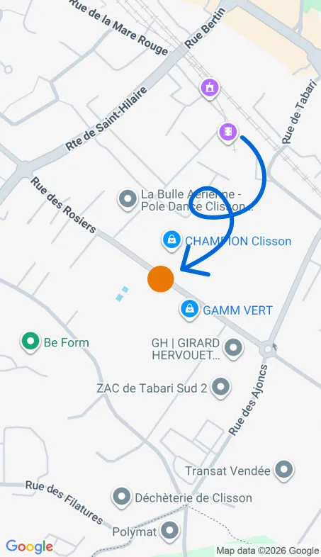 Localisation de l'agence Agence d’aide à domicile Petits-fils Clisson
