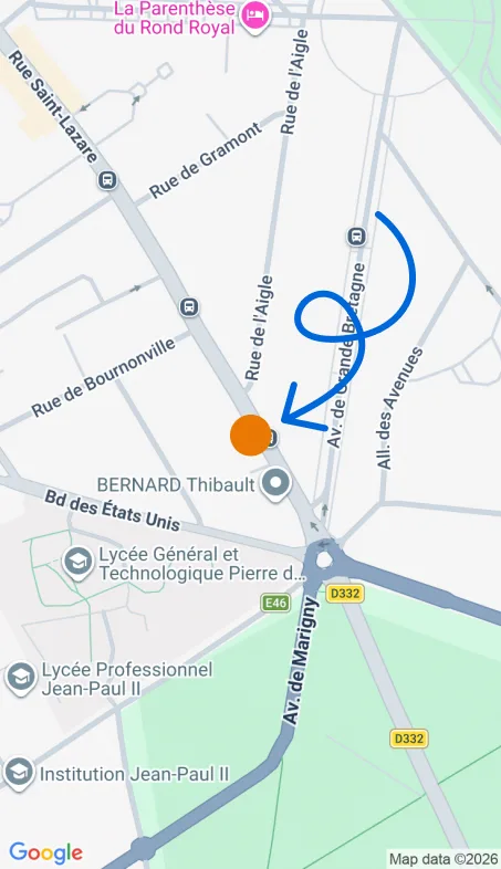 Localisation de l'agence Agence d’aide à domicile Petits-fils Compiègne