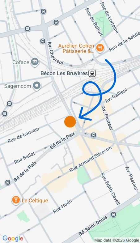 Localisation de l'agence Agence d’aide à domicile Petits-fils Courbevoie