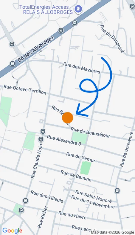 Localisation de l'agence Agence d’aide à domicile Petits-fils Dijon Ouest