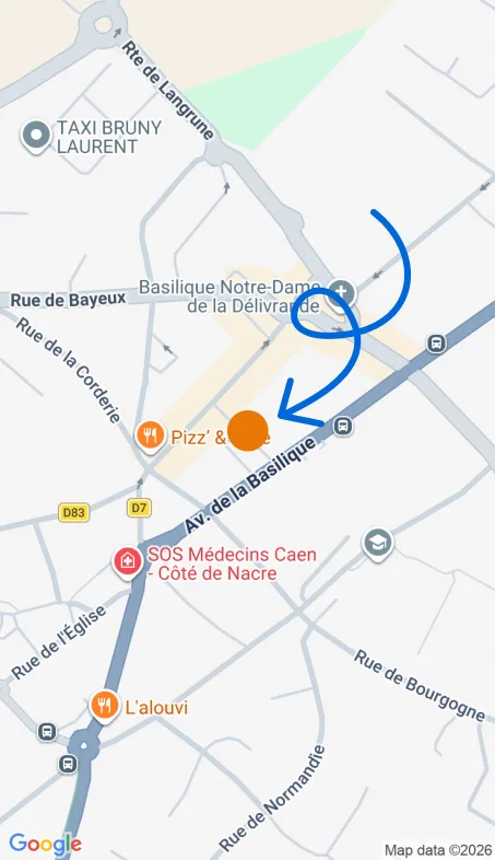 Localisation de l'agence Agence d’aide à domicile Petits-fils Douvres-Nacre