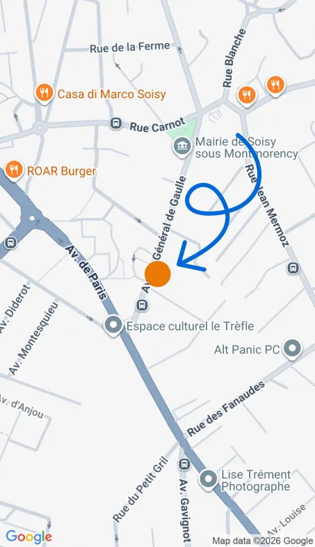 Localisation de l'agence Agence d’aide à domicile Petits-fils Enghien-les-Bains