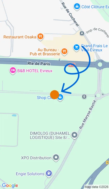 Localisation de l'agence Agence d’aide à domicile Petits-fils Évreux