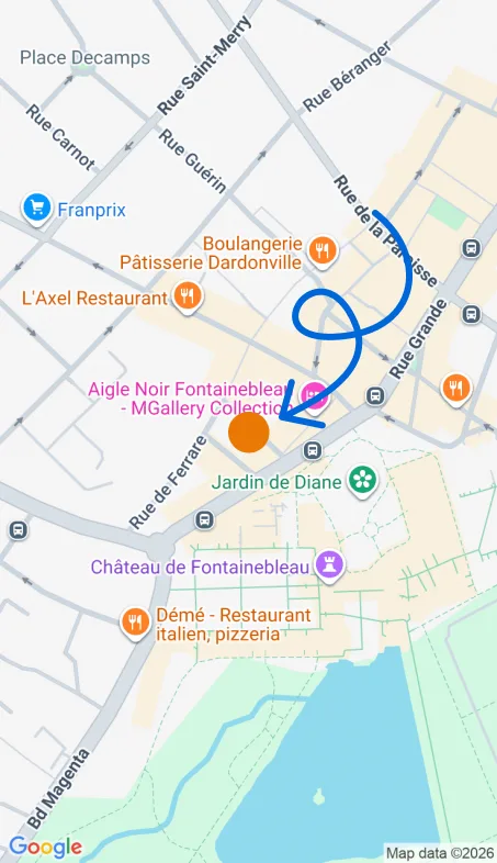 Localisation de l'agence Agence d’aide à domicile Petits-fils Fontainebleau