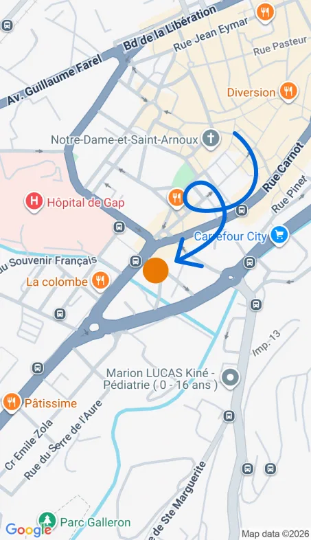 Localisation de l'agence Agence d’aide à domicile Petits-fils Gap