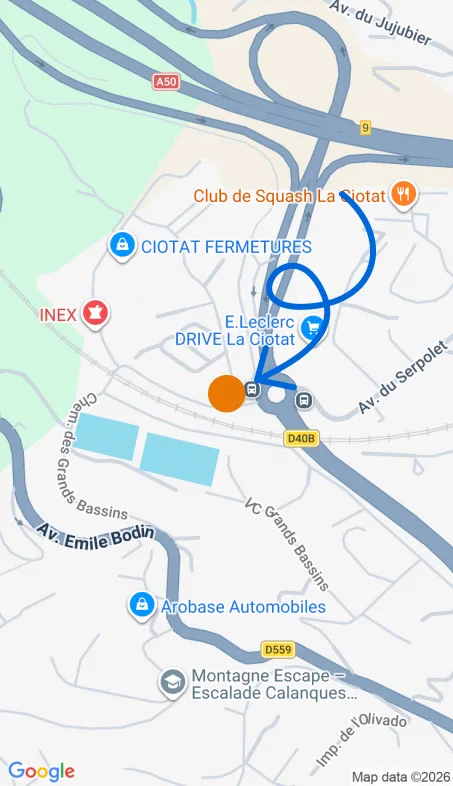 Localisation de l'agence Agence d’aide à domicile Petits-fils La Ciotat