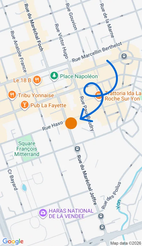 Localisation de l'agence Agence d’aide à domicile Petits-fils La Roche-sur-Yon