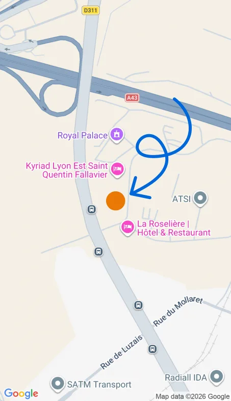 Localisation de l'agence Agence d’aide à domicile Petits-fils La Verpillière
