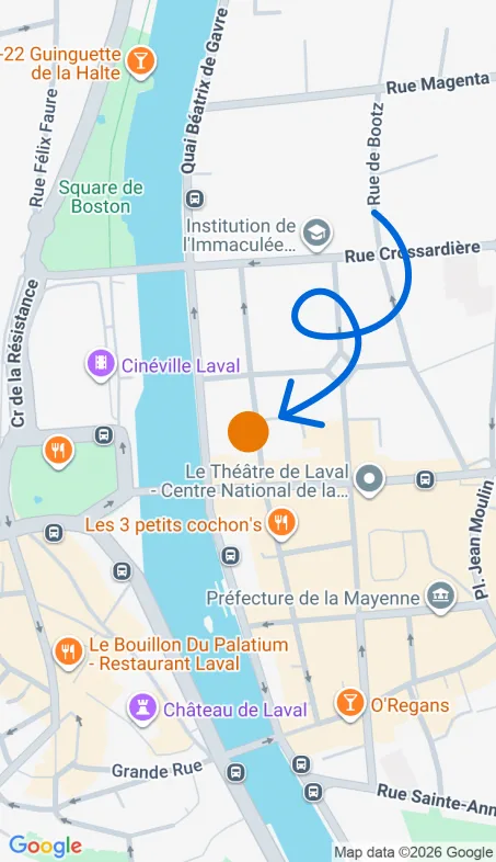 Localisation de l'agence Agence d’aide à domicile Petits-fils Laval