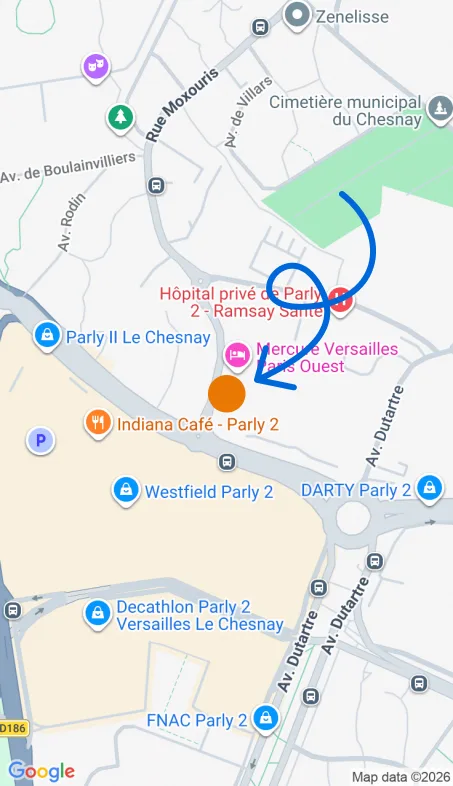 Localisation de l'agence Agence d’aide à domicile Petits-fils Le Chesnay