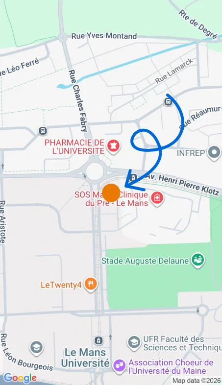 Localisation de l'agence Agence d’aide à domicile Petits-fils Le Mans Nord