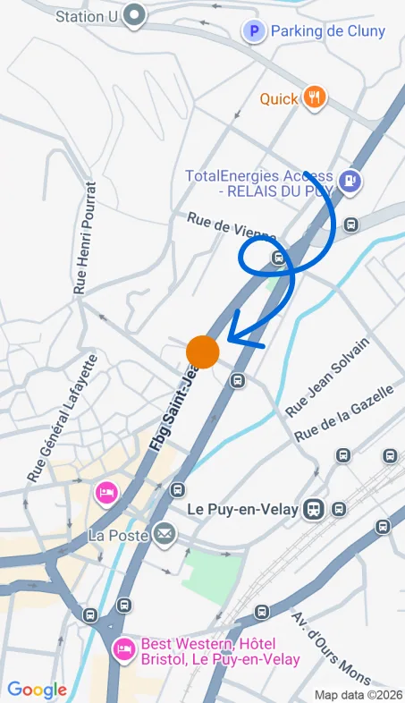 Localisation de l'agence Agence d’aide à domicile Petits-fils Le Puy-en-Velay