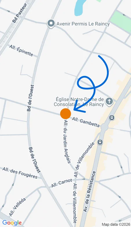 Localisation de l'agence Agence d’aide à domicile Petits-fils Le Raincy