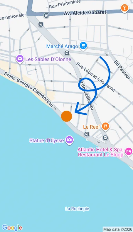 Localisation de l'agence Agence d’aide à domicile Petits-fils Les Sables-d'Olonne