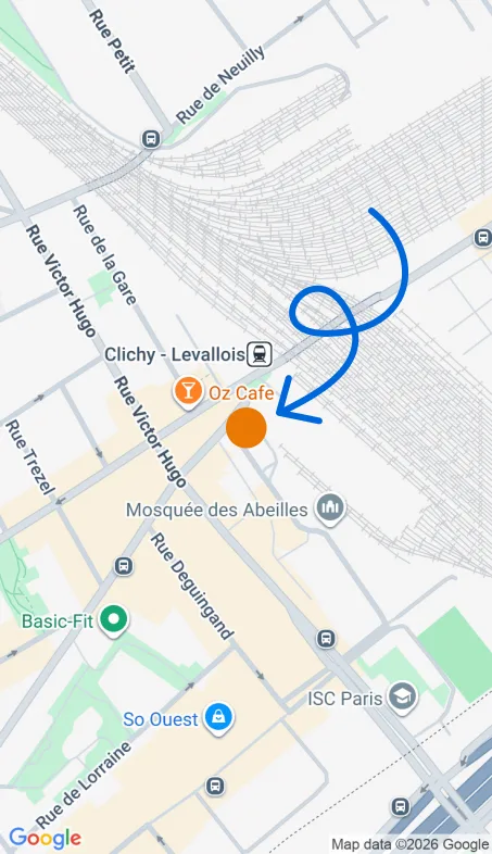 Localisation de l'agence Agence d’aide à domicile Petits-fils Levallois