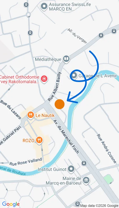 Localisation de l'agence Agence d’aide à domicile Petits-fils Lille Nord