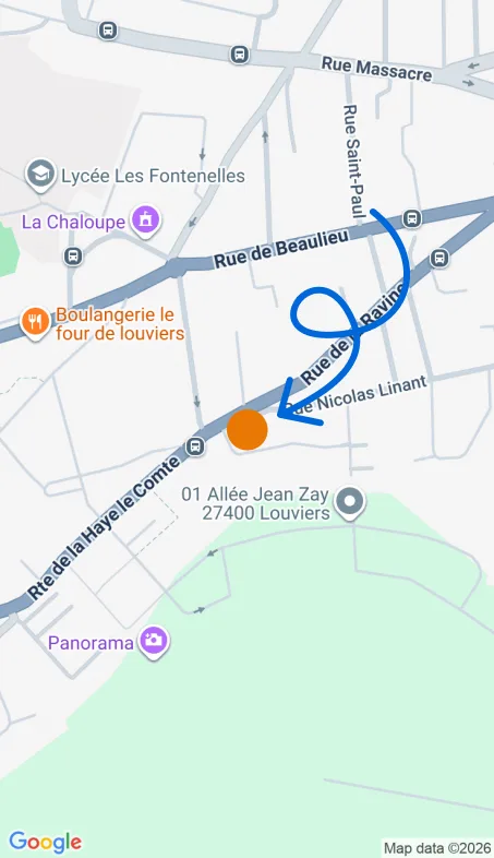 Localisation de l'agence Agence d’aide à domicile Petits-fils Louviers