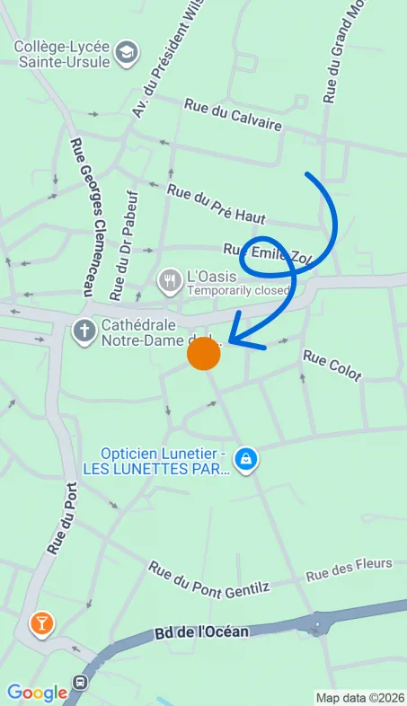 Localisation de l'agence Agence d’aide à domicile Petits-fils Luçon