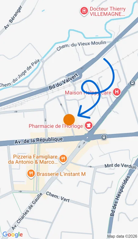 Localisation de l'agence Agence d’aide à domicile Petits-fils Lyon Ouest