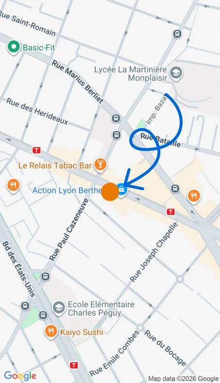 Localisation de l'agence Agence d’aide à domicile Petits-fils Lyon Sud