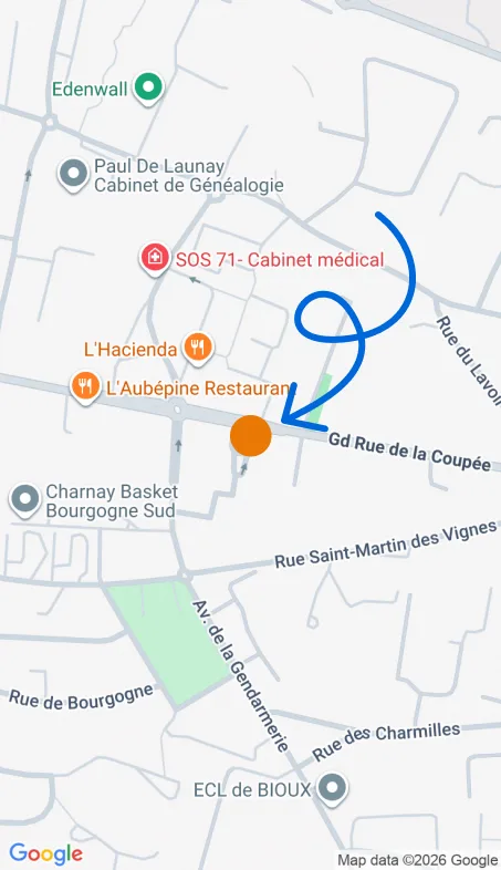 Localisation de l'agence Agence d’aide à domicile Petits-fils Mâcon