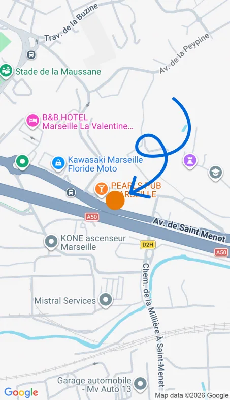 Localisation de l'agence Agence d’aide à domicile Petits-fils Marseille Valentine