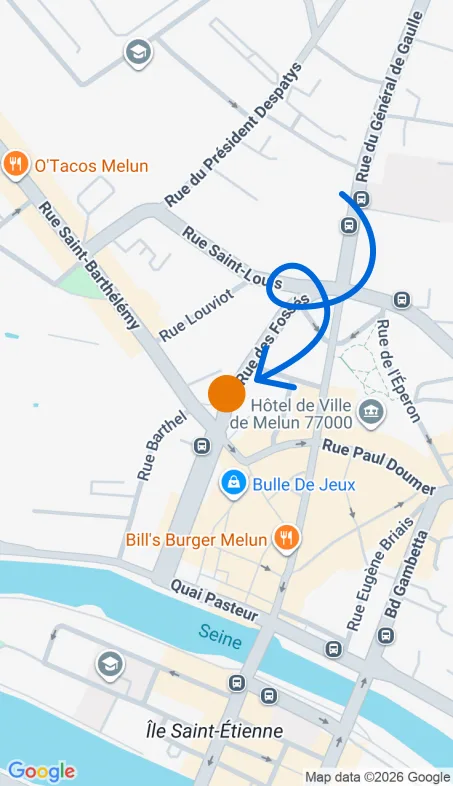 Localisation de l'agence Agence d’aide à domicile Petits-fils Melun