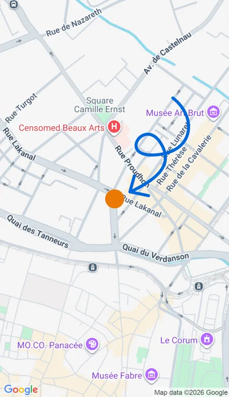 Localisation de l'agence Agence d’aide à domicile Petits-fils Montpellier Est