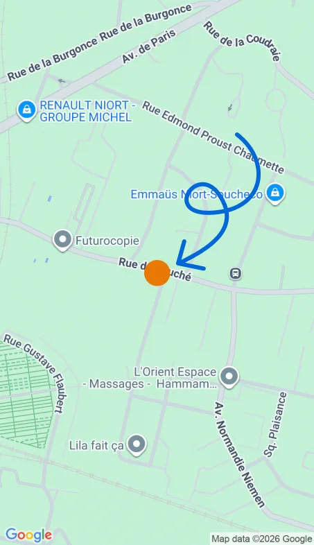 Localisation de l'agence Agence d’aide à domicile Petits-fils Niort