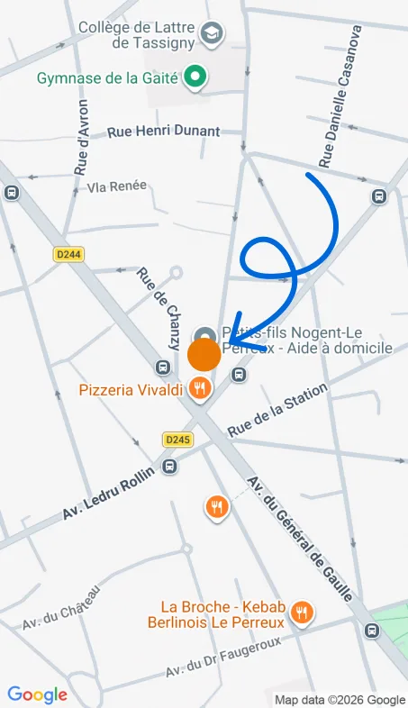 Localisation de l'agence Agence d’aide à domicile Petits-fils Nogent - Le Perreux
