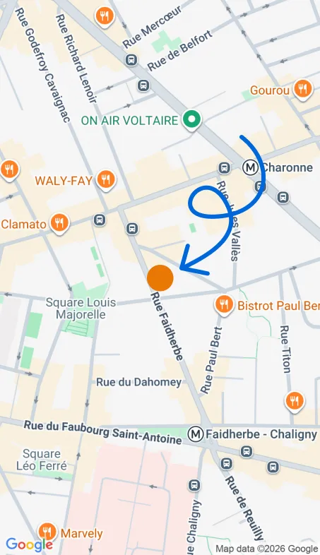 Localisation de l'agence Agence d’aide à domicile Petits-fils Paris 11