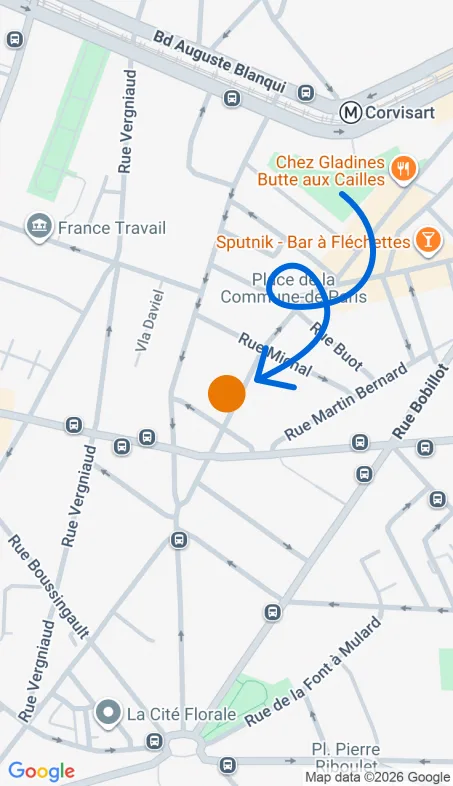 Localisation de l'agence Agence d’aide à domicile Petits-fils Paris 13