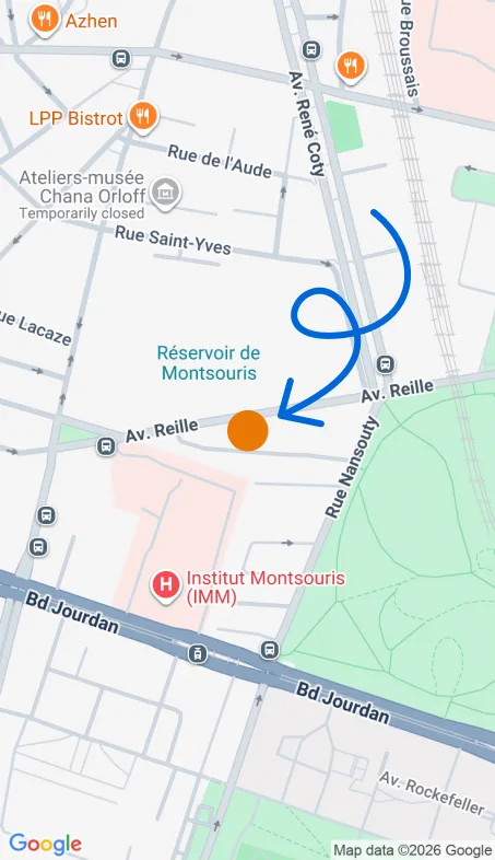 Localisation de l'agence Agence d’aide à domicile Petits-fils Paris 14