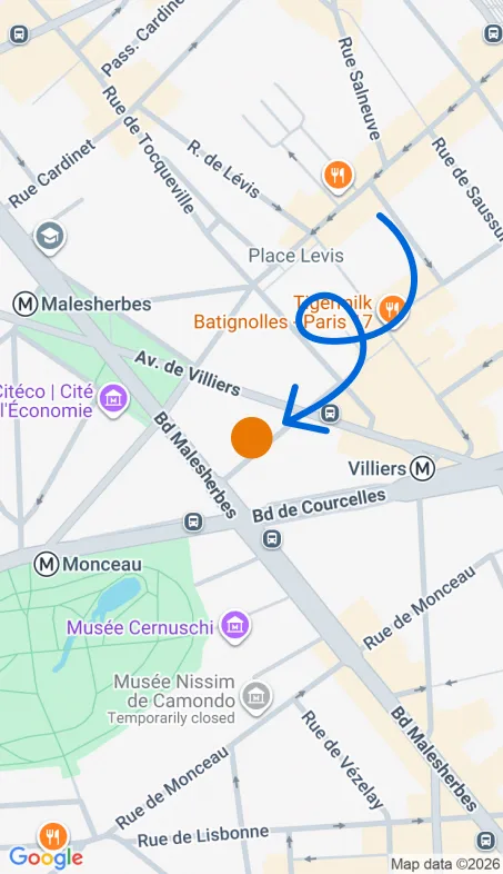 Localisation de l'agence Agence d’aide à domicile Petits-fils Paris 17